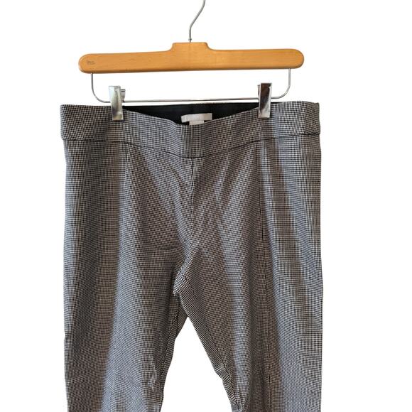 H&M Houndstooth Check Skinny Pants Black White 12 - Picture 2 of 6